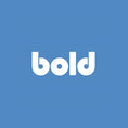 갤러리 뷰어에 이미지 로드, The word bold appears in thick white lowercase letters, centered on a light blue background—ideal for featuring the #Bold Test Product with variants by Bold Commerce.