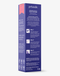 Load image into Gallery viewer, A purple box of petsmile Professional Toothpaste Rotisserie Chicken Large & Professional Pet Toothbrush displays instructions, benefits, and ingredients. Three steps guide brushing, with icons and VOHC-accepted Calprox formula highlighted below.
