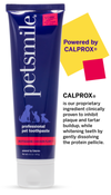 Large petsmile toothpaste powered by Calprox , Large toothpaste with Chicken flavor , Purple toothbrush that makes teeth cleaner , Purple bottled petsmile toothbrush and toothpaste with chicken flavor , Professional Pet Toothbrush and Toothpaste Set