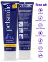BPA-free, vegan, VOHC certified , Easy steps, healthier teeth , Improved dental health, fresher breath , Large tube of London Broil toothpaste , Large purple tube of petsmile cat toothpaste , large petsmile professional cat toothpaste